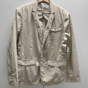 NWT Calvin Klein Slim Fit Sports Jacket- Beige